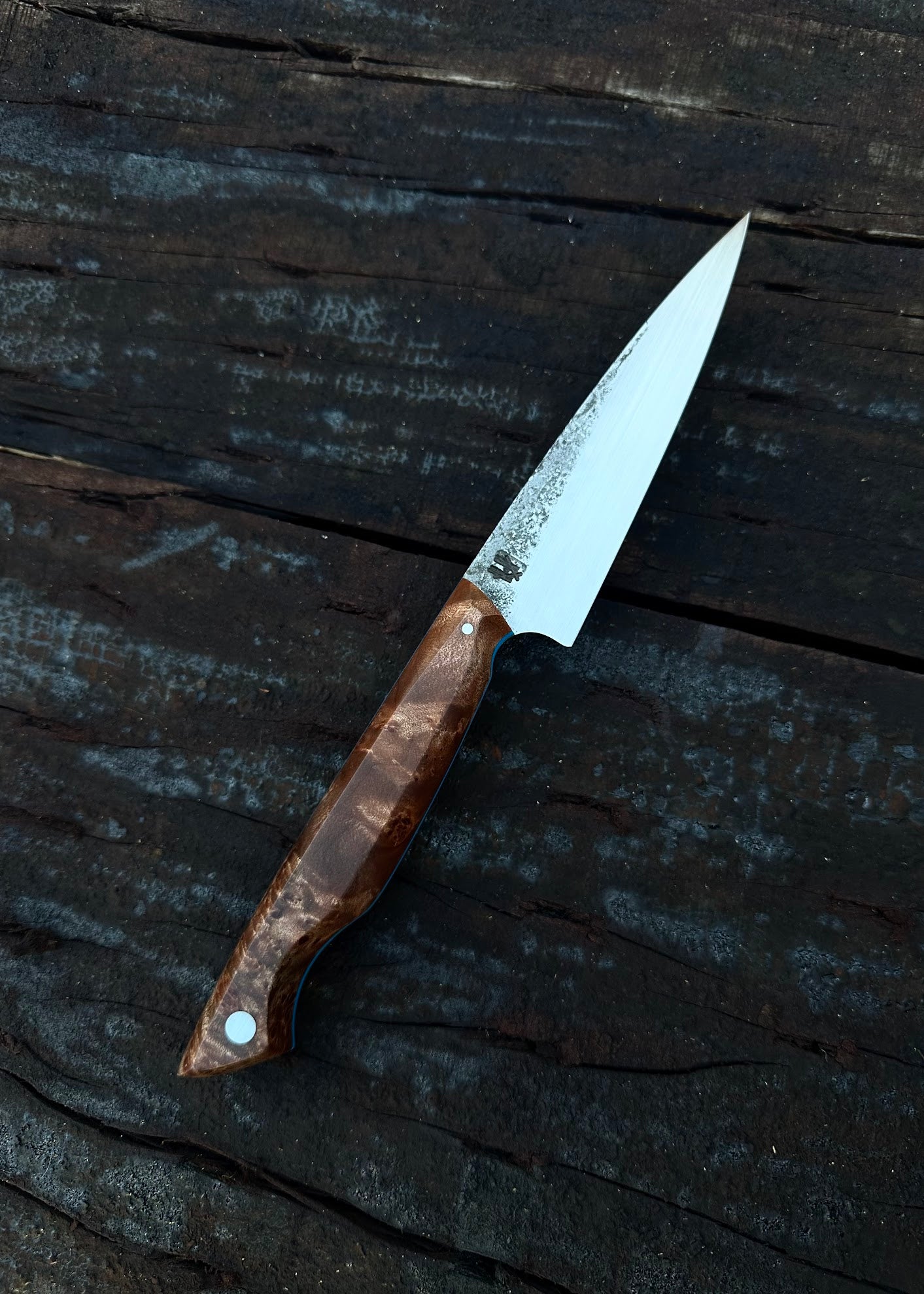 Red Maple Burl Paring Knife