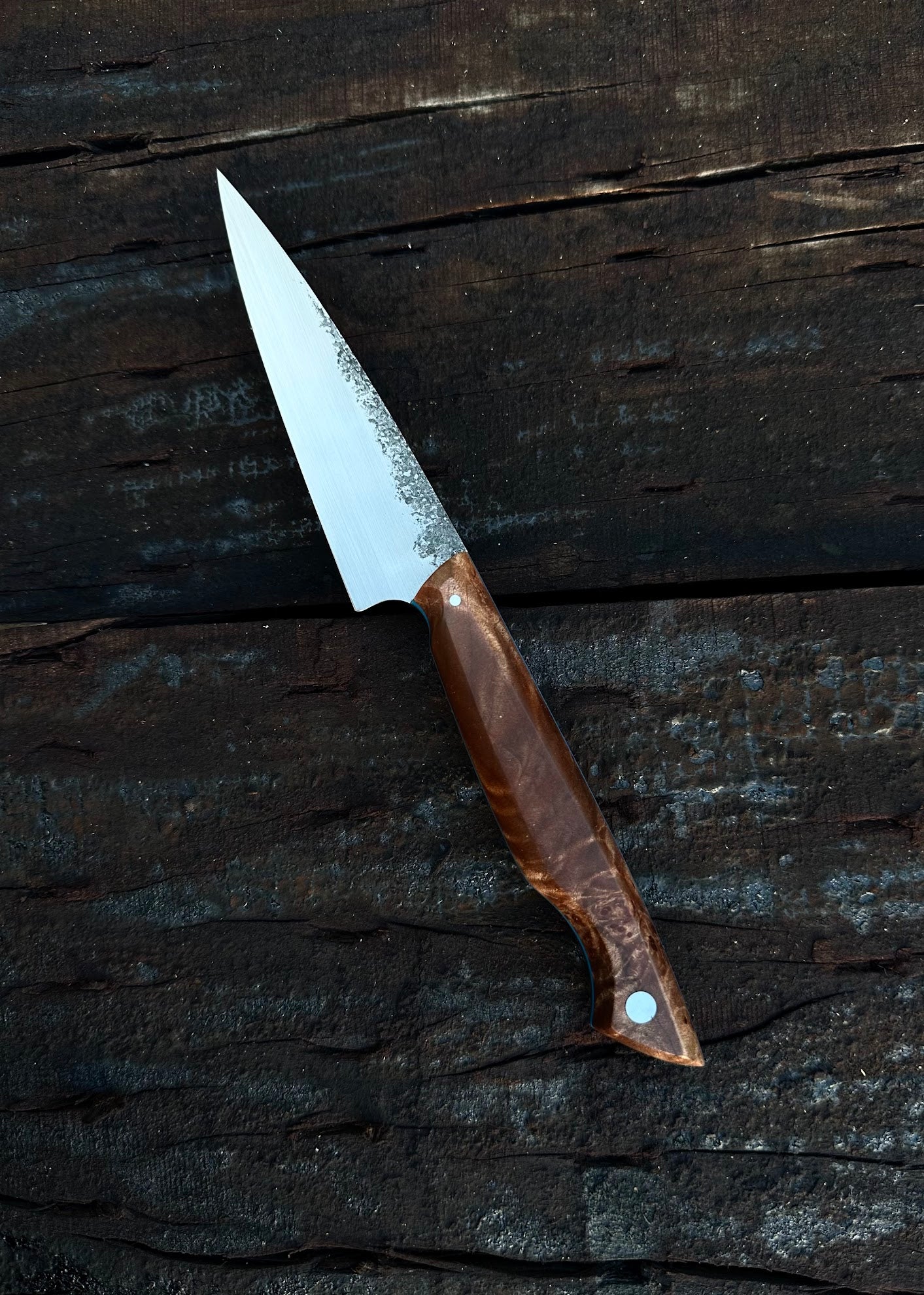 Red Maple Burl Paring Knife